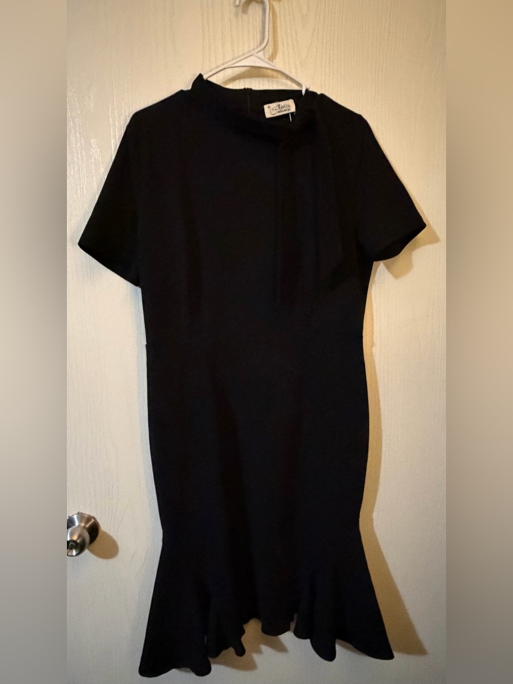 AISIZE Women's 1950s Vintage Tie Neck Cocktail Bodycon Pencil Dress Size XL NWT